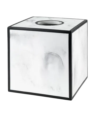 Avanti Jasper Framed Marble-look Resin Tissue Box Cover In Multi