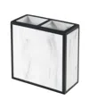 Avanti Jasper Framed Marble-look Resin Toothbrush Holder In Multi