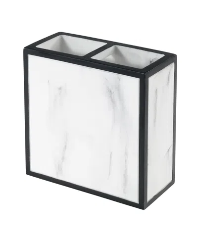 Avanti Jasper Framed Marble-look Resin Toothbrush Holder In Multi