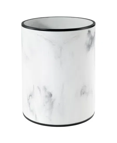 Avanti Jasper Framed Marble-look Resin Wastebasket In Multi
