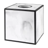 Avanti Jasper Tissue Box Cover In White