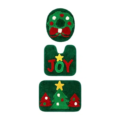 Avanti Joy 3-pc. Bath Rug Set In Green