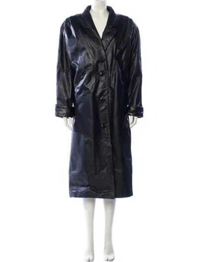 Pre-owned Avanti Leather Coat In Black