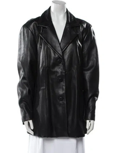 Pre-owned Avanti Leather Jacket In Black