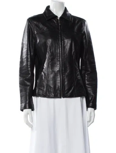 Pre-owned Avanti Leather Performance Coat In Multi
