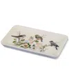 Avanti Love Nest Bird Motif Resin Bathroom Tray In White
