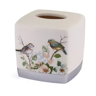 Avanti Love Nest Tissue Box Cover In White