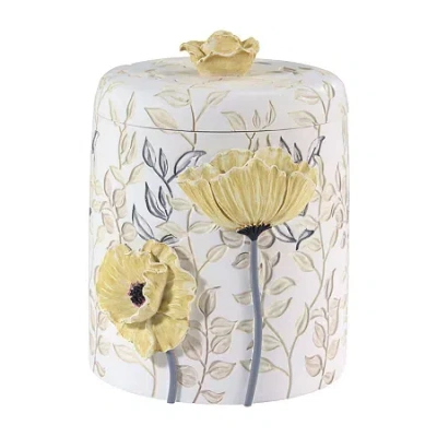 Avanti Marielle Hand Painted Bathroom Canister In Yellow
