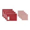 Avanti Merry 8-pc. Placemat & Napkin Sets In Red