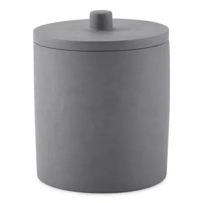 Avanti Modern Concrete Bathroom Canister In Gray