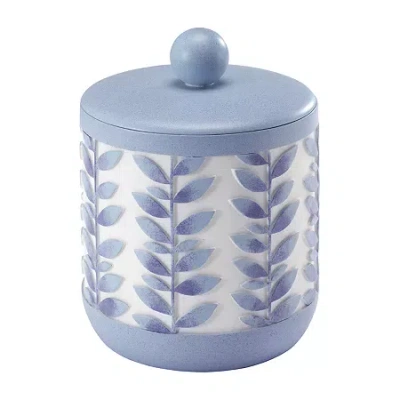 Avanti Monterey Hand Painted Bathroom Canister In Blue