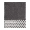 Avanti Norwood Geometric Bath Towel In Gray