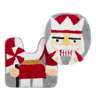 Avanti Nutcracker 2-pc. Bath Rug In Gray
