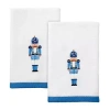Avanti Nutcracker Trellis 2-pc. Fingertip Towel In White