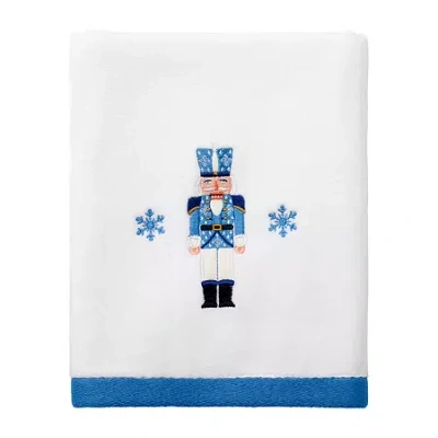 Avanti Nutcracker Trellis Hand Towel In White