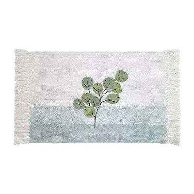 Avanti Ombre Leaves Bath Rug In Green