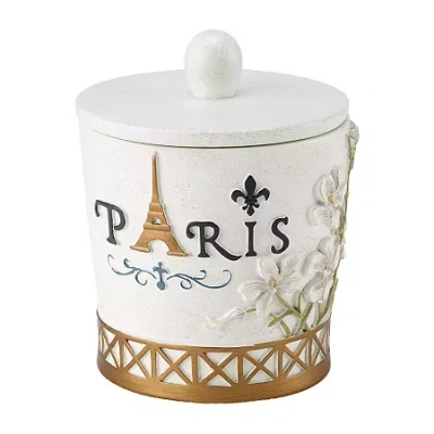 Avanti Paris Botanique Hand Painted Bathroom Canister In Multi