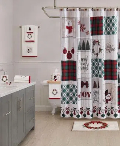 Avanti Patchwork Decorative Holiday Bath Accessories In Multi