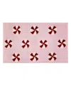 Avanti Peppermint Candy Polyester Bath Rug, 20" X 32" In Pink