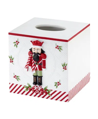 Avanti Peppermint Nutcracker Resin Tissue Cover In Multi