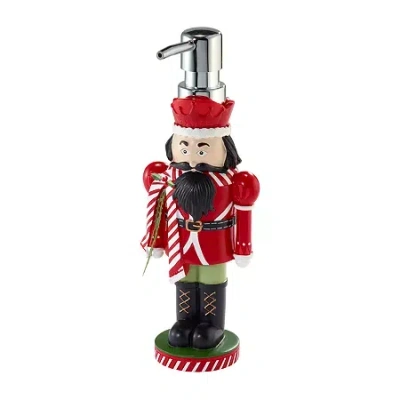 Avanti Peppermint Nutcracker Soap Dispenser In Red