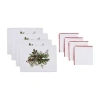 Avanti Pine & Ivy 8-pc. Placemat & Napkin Sets In White