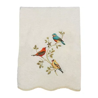 Avanti Premier Songbirds Floral Bath Towel Collection In White