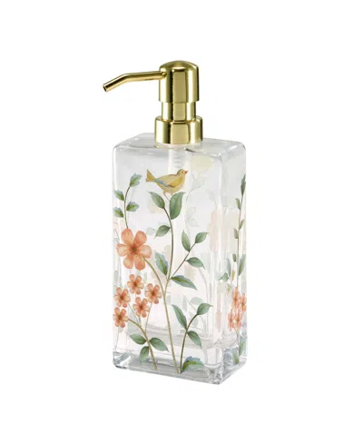 Avanti Pretty Birds Soap And Lotion Dispenser In Transparent