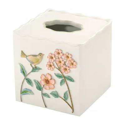 Avanti Pretty Birds Tissue Box Cover In Neutral
