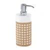 Avanti Rio Rattan Soap Dispenser In White