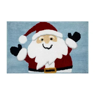 Avanti Santa Blue Bath Rug