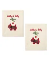 Avanti Scottie Cotton Hand Towel Set, 28" X 16" In Ivory
