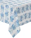 Avanti Seagrass Stripe Water-resistant Indoor And Outdoor Tablecloth, 60" X 120" Rectangle In Blue