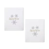 Avanti Snowflake 2-pc. Hand Towel In White