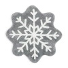 Avanti Snowflake Bath Rug In Gray