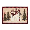 Avanti Snowman Gathering Bath Rug In Sand