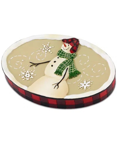 Avanti Snowman Gathering Holiday Resin Soap Dish In Multicolor