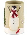 Avanti Snowman Gathering Holiday Resin Tumbler In Multicolor