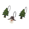 Avanti Snowman Gathering Shower Curtain Hooks In Sand