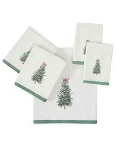 Avanti Snowy Pines Cotton Towel Sets In Green