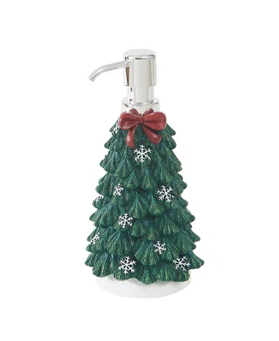 Avanti Snowy Pines Resin Lotion Dispenser In Green
