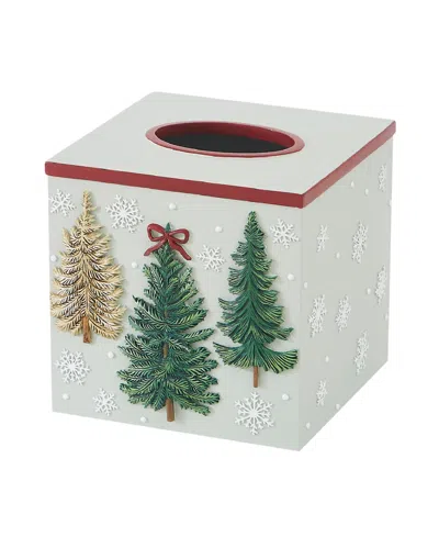 Avanti Snowy Pines Resin Tissue Cover In Multi