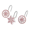 Avanti Sparkle Shower Curtain Hooks In White