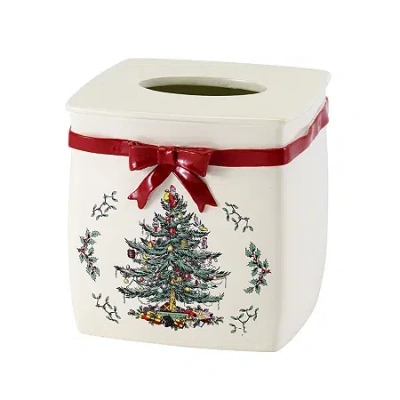 Avanti Spode Christmas Tree Tissue Box Cover In Red