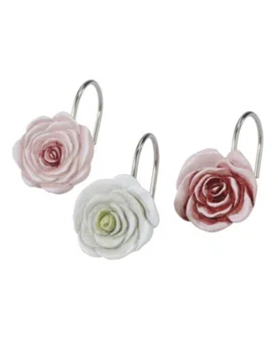Avanti Spring Garden Peony 12-pc. Shower Curtain Hooks In Multi