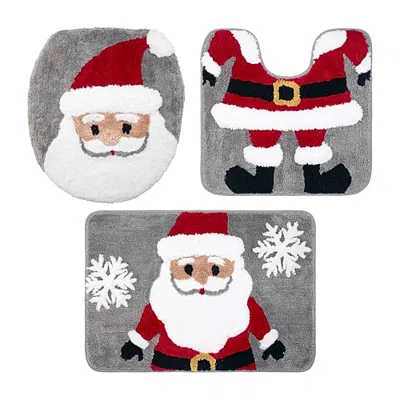 Avanti St. Nick 3-pc. Bath Rug Set In Gray
