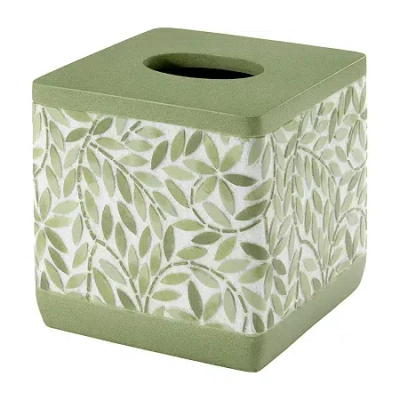 Avanti Stratford Tissue Box Cover In Green