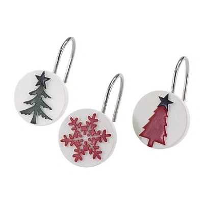 Avanti Tis The Season Shower Curtain Hooks In Sand