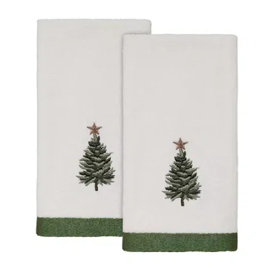Avanti Trees 2-pc. Fingertip Towel In White