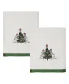 Avanti Trees Cotton 2-pc. Hand Towel Set, 28" X 16" In White